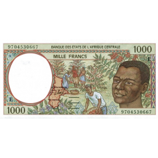 P202Ed Cameroon - 1000 Francs Year 1997 P202Ed Cameroon - 1000 Francs Year 1997